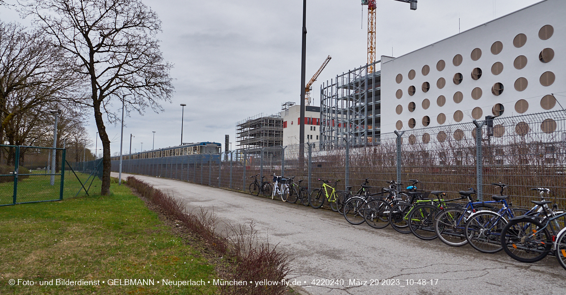 29.03.2023 - Baustelle REVO und Umgebung in Neuperlach
